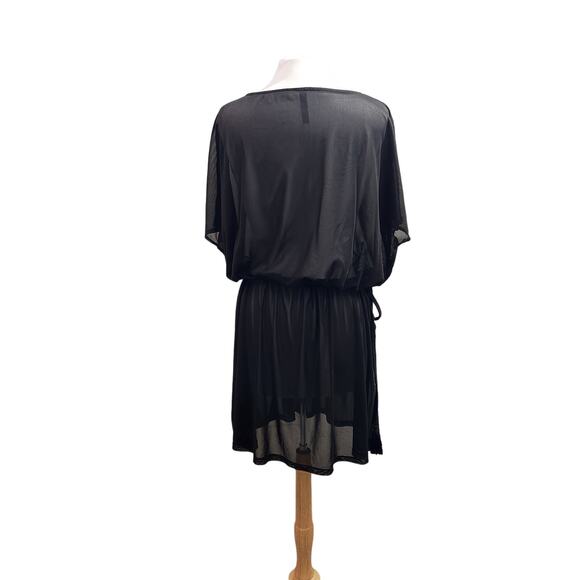 Torrid Short Mesh Drawstring Waist Coverup Dress Size 0X - Picture 7 of 11
